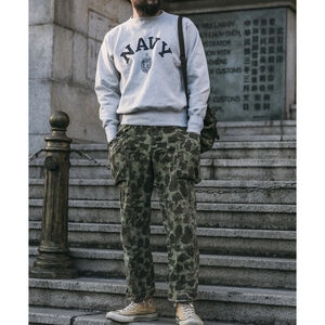 Bronson US Naval Academy Sweatshirts 580g Retro Solid Reverse Weave Pullover 40